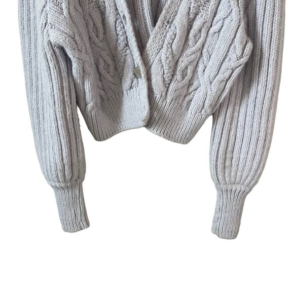 RIVER ISLAND Women's Cropped Cardigan Purple Size Small with FLAW - Picture 5 of 9